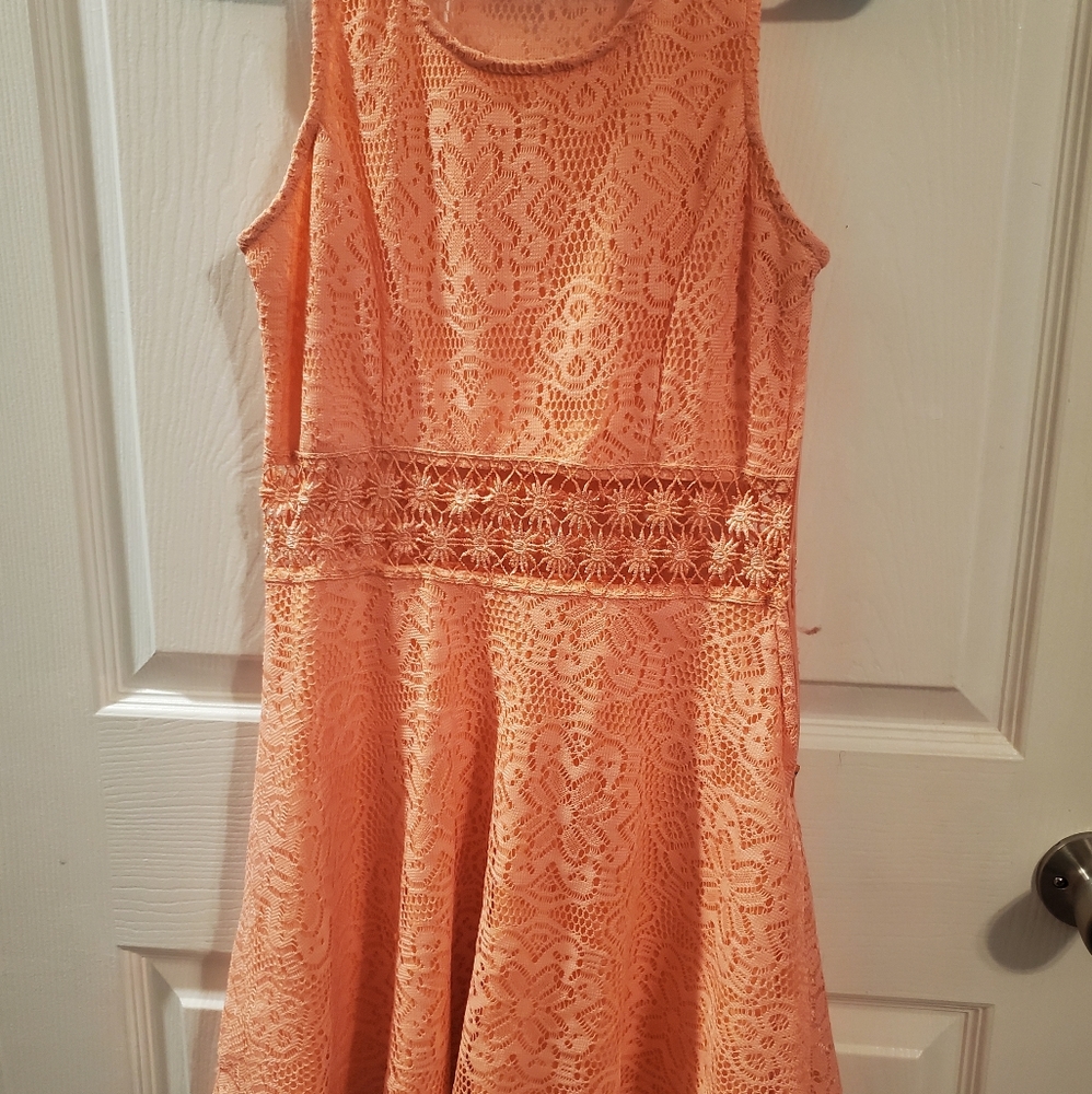 Coral Sleeveless Dress size M